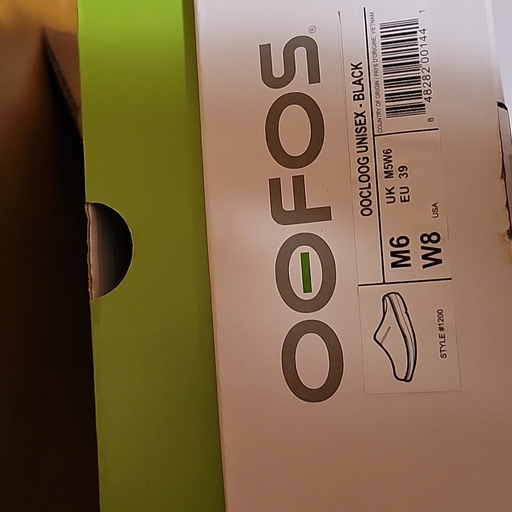 Nurse clogs oofos black USA size 8w - Picture 5 of 5